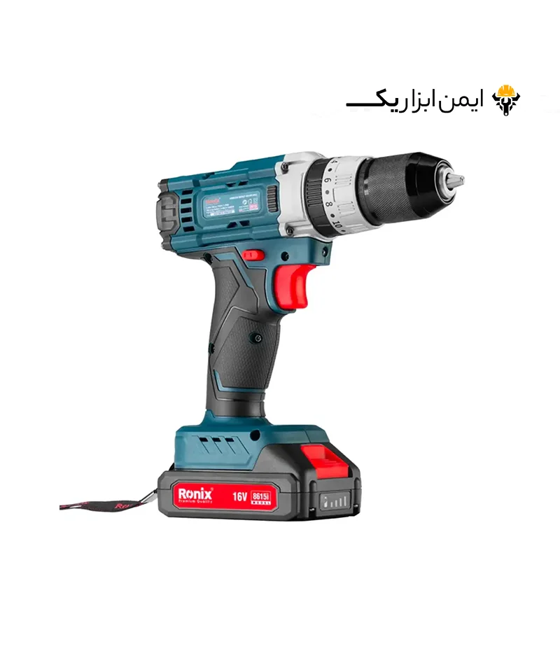 دریل پیچ گوشتی شارژی 10 میلی متری 16 ولت رونیکس (Ronix) مدل 8615i