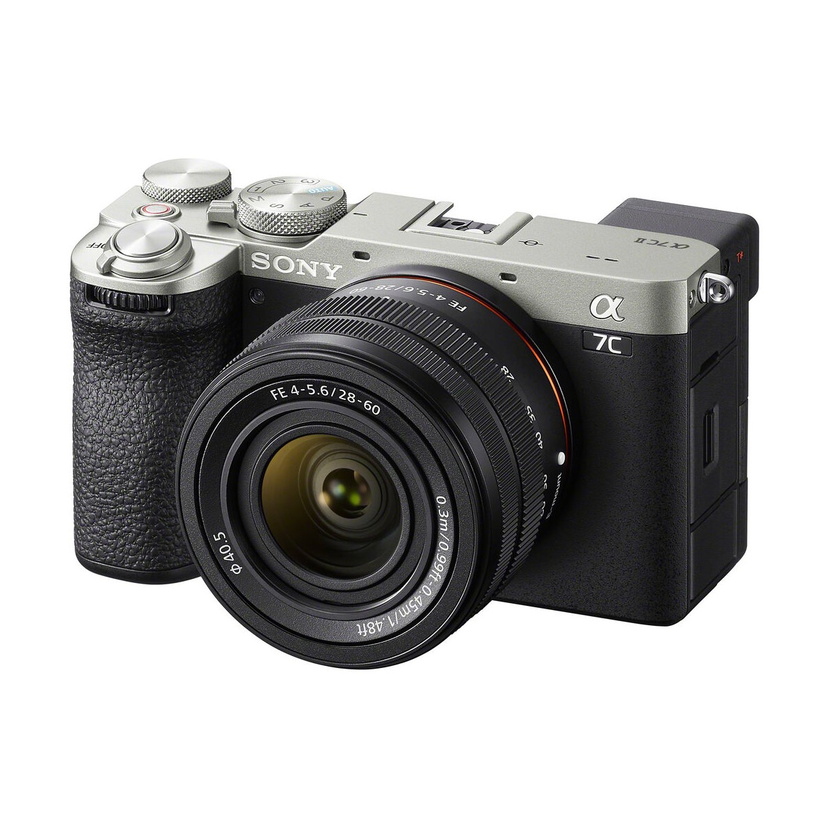 دوربین بدون آینه سونی a7C II همراه با لنز FE 28-60mm f/4-5.6 - رنگ نقرهای