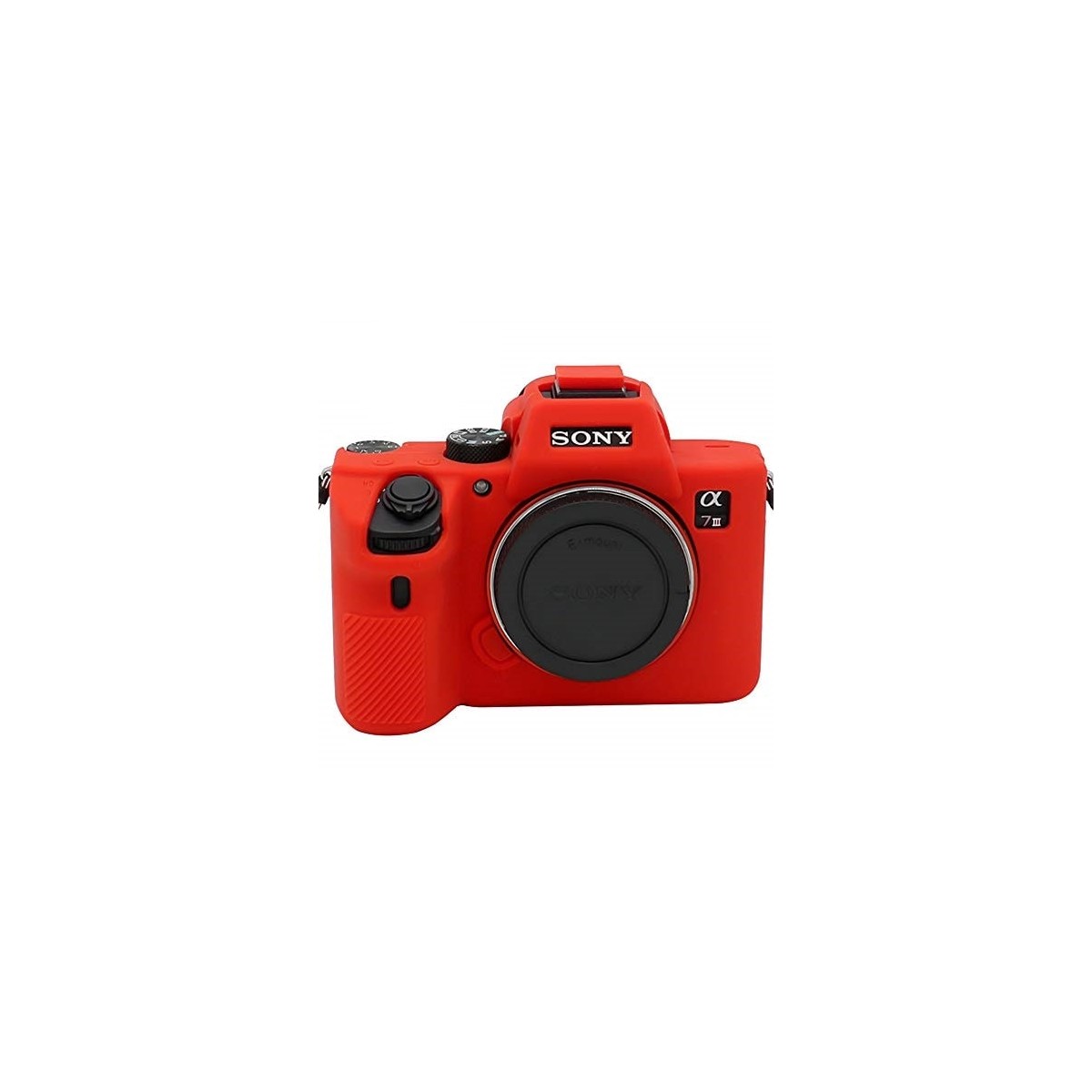 کاور سیلیکونی دوربین مدل 79 مناسب برای دوربینهای سونی A9/A7III /A7RIII رنگ قرمز — تصویر 1