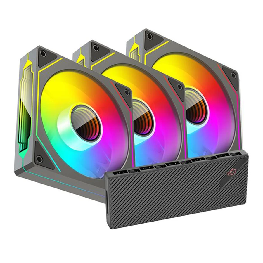 فن خنک کننده کیس تسکو مدل GFAN 305R Skadi Lux ARGB Reverse Blade 3 IN 1 — تصویر 1