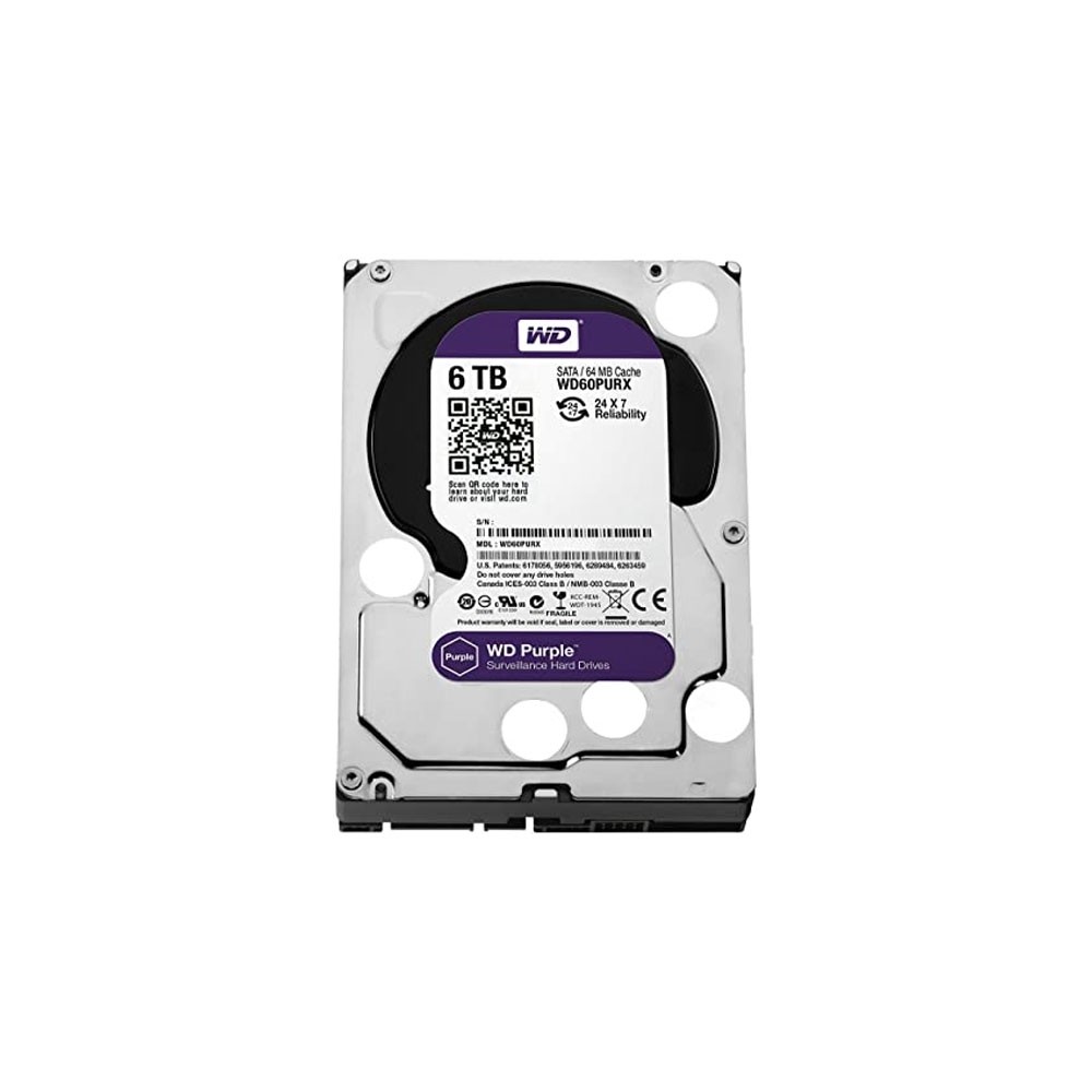 خرید هارد دیسک اینترنال وسترن دیچیتال بنفش ظرفیت 6 ترابایت