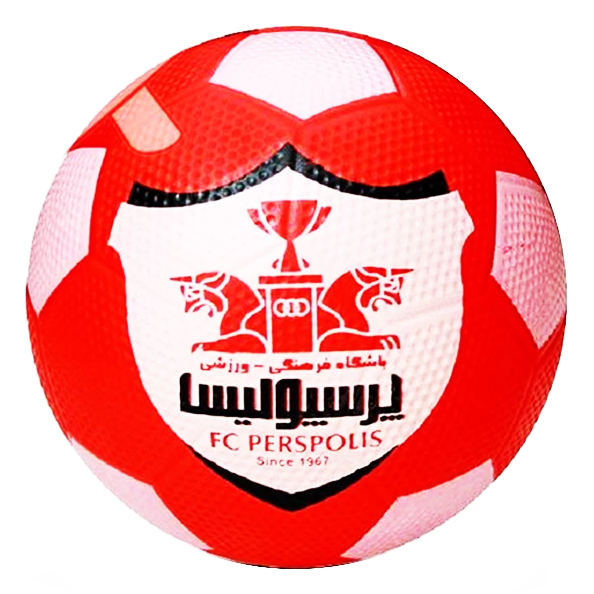 توپ کوچک فوتبال پرسپولیس لاستیکی