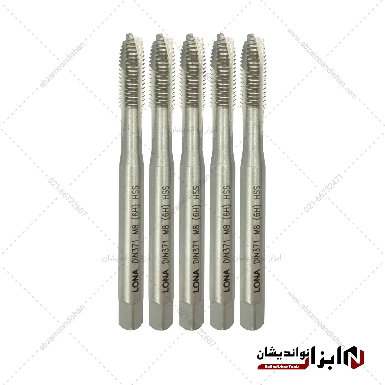 قلاویز ماشینی سایز M8X1.25 برند LONA