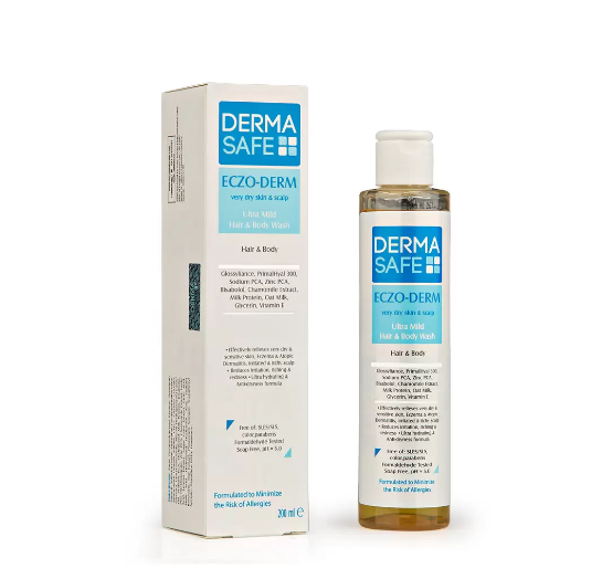 شامپو سر و بدن مناسب پوست های بسیار خشک درماسیف ECZO-DERM (انقضا 1408/03)