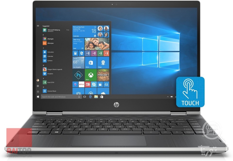 لپ تاپ 14 اینچی HP مدل Pavilion x360 – 14-cd0 — تصویر 1