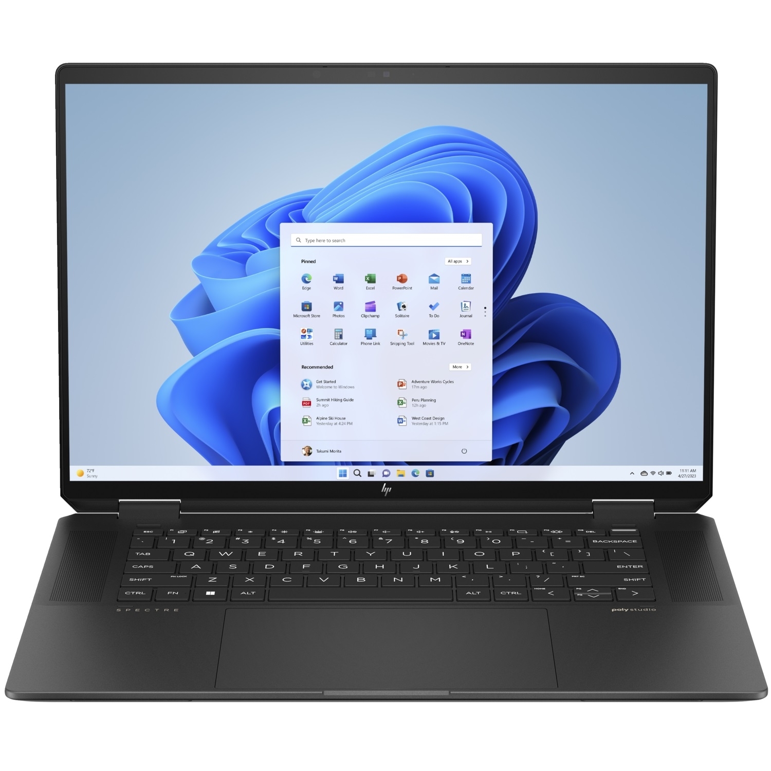 لپ تاپ 16 اینچی HP مدل Spectre x360 16-aa0