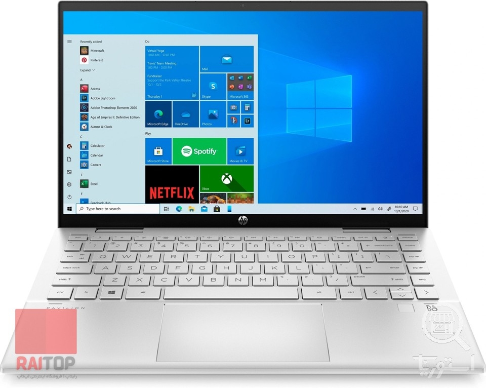 لپ تاپ 14 اینچی تبدیل پذیر HP مدل Pavilion x360 14-dy1023TU — تصویر 1