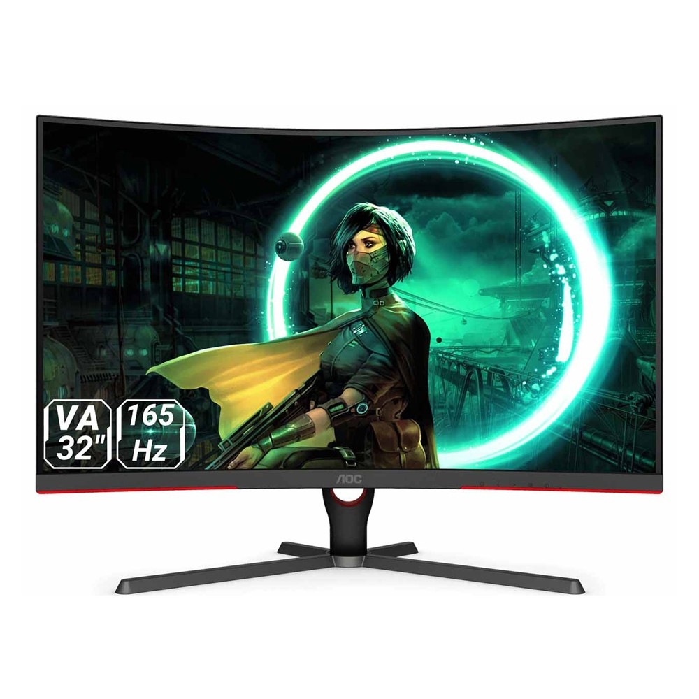 مانیتور گیمینگ 32 اینچ خمیده ای او سی مدل AOC CQ32G3SE با پنل VA و 165 هرتز