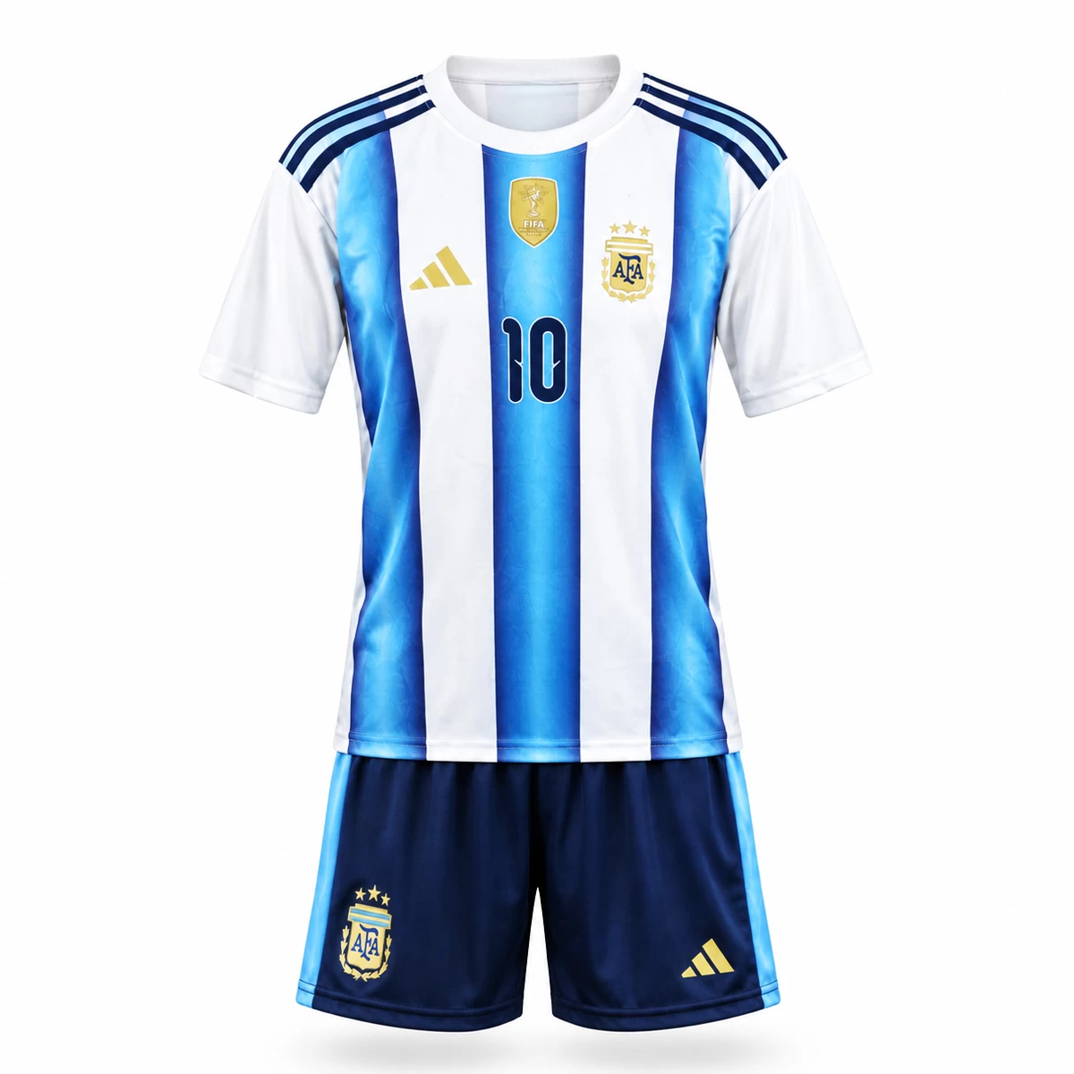 پیراهن شورت بچگانه اول ارژانتین با چاپ نام و شماره مسی Argentina 2025-26 Home Soccer