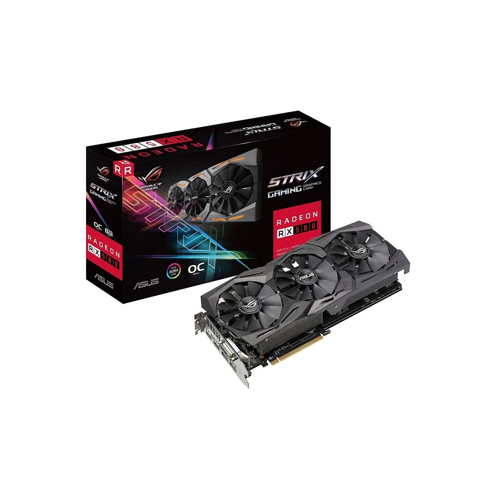 کارت گرافیک STRIX GAMING RX580 با حافظه 8 گیگابایت 3 TK